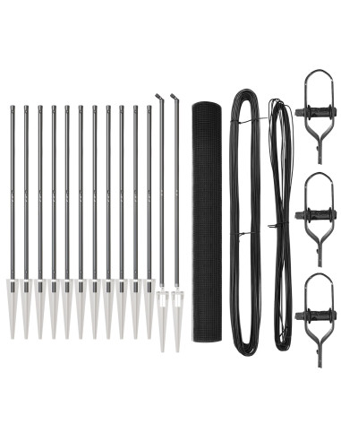 Palo della recinzione Grigio 25 x 1,2 m (rete da 19 x 19 mm)