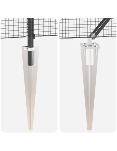 Palo della recinzione Grigio 25 x 1,6 m (rete 12 x 12 mm) 2