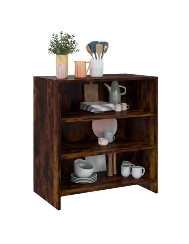 Credenza Rovere Fumo 70x40,5x75 cm in Truciolato