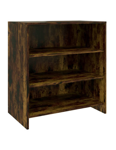 Credenze 2 pz Rovere Fumo in Legno Multistrato