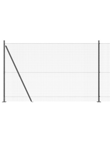 Palo della recinzione Grigio 25 x 1,5 m (19 x 19 mm rete)