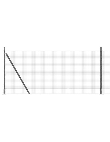 Palo della recinzione Grigio 10 x 1 m (rete 25 x 25 mm) Acciaio