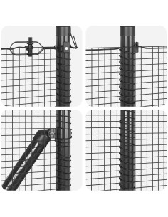 Palo della recinzione Grigio 25 x 0,4 m (rete da 12 x 12 mm)