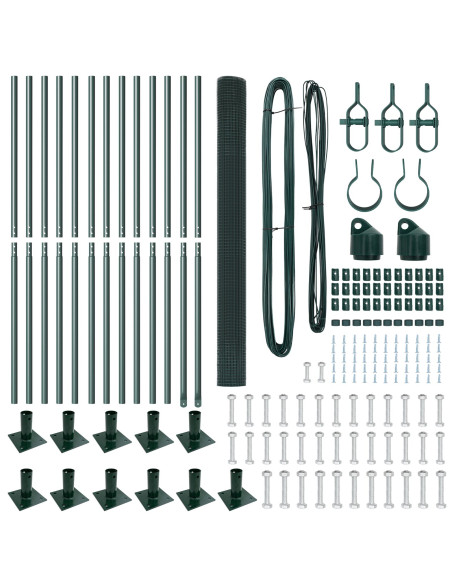 Palo della recinzione Verde 25 x 1,4 m (rete 16 x 16 mm)