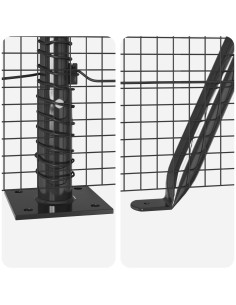 Palo della recinzione Grigio 25 x 1 m (rete 16 x 16 mm) Acciaio