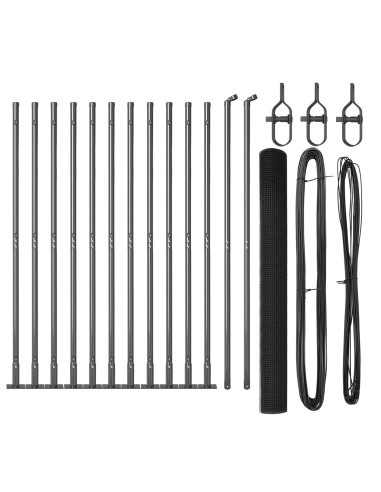 Palo della recinzione Grigio 25 x 1,5 m (25 x 25 mm rete)