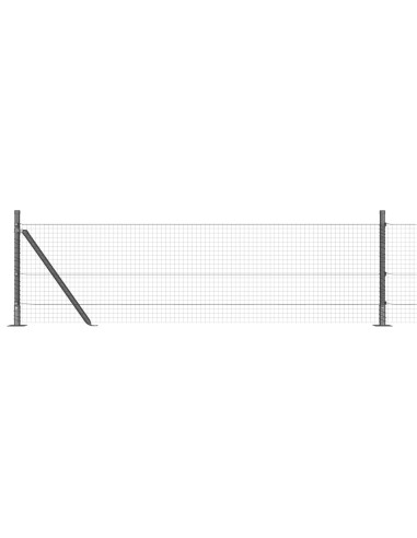Palo della recinzione Grigio 25 x 0,5 m (rete 25 x 25 mm)