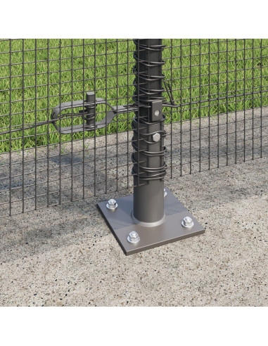 Palo della recinzione Grigio 25 x 1,2 m (rete da 12 x 12 mm)