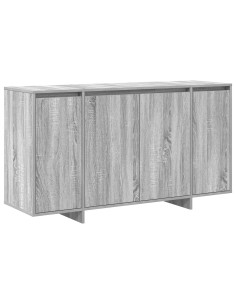 Credenza Grigio Sonoma 135 x 41 x 75 cm Legno multistrato 2