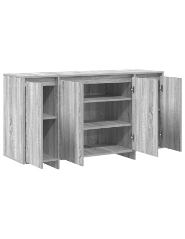 Credenza Grigio Sonoma 135 x 41 x 75 cm Legno multistrato