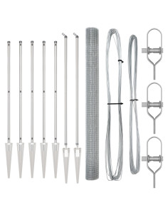 Palo della recinzione Argento 10 x 1,6 m (maglia 12 x 12 mm) 2