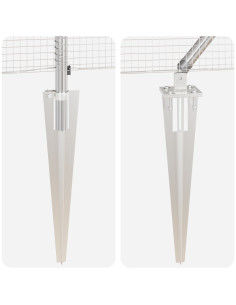 Palo della recinzione Argento 25 x 0,4 m (rete 16 x 16 mm) 2