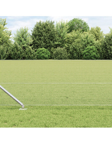 Palo della recinzione Argento 25 x 0,5 m (rete 16 x 16 mm)