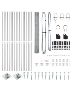 Palo della recinzione Argento 25 x 1,4 m (maglia 25 x 25 mm) 2