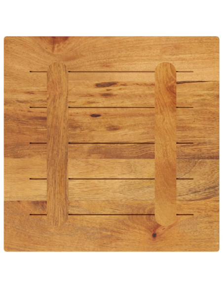 Piano per Tavolo 50x50x3,8 cm Quadrato Legno Massello di Pino