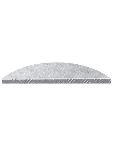 Gradini in Alluminio 5 pz Antiscivolo 60x18 cm