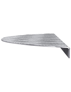 Gradini per Scale Mezzaluna 5 pcs Argento 60 x 18 cm Alluminio 2