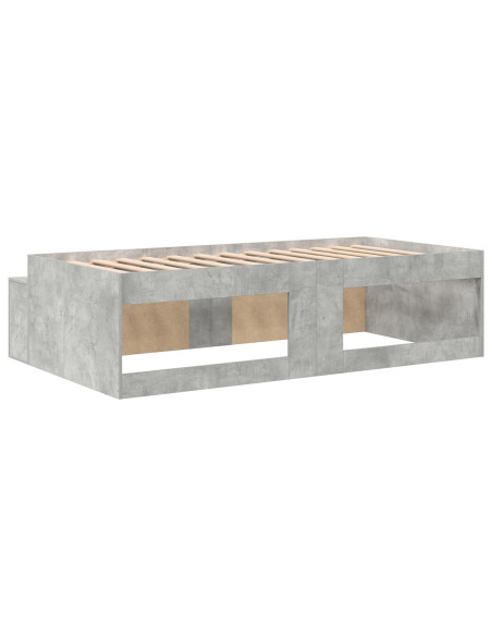 Struttura Letto  Grigio Cemento 80x200 cm
