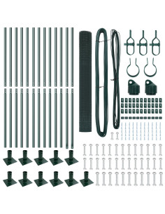Palo della recinzione Verde 25 x 0,8 m (rete 19 x 19 mm) 2