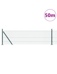 Palo della recinzione Verde 50 x 0,6 m (maglia 12 x 12 mm)