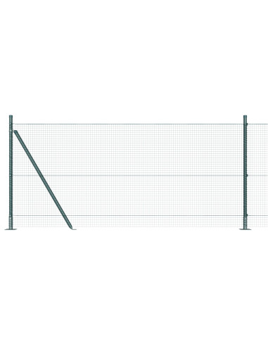 Palo della recinzione Verde 50 x 0,8 m (rete 19 x 19 mm)