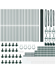 Palo della recinzione Verde 50 x 1,4 m (rete 25 x 25 mm)