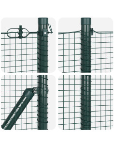 Palo della recinzione Verde 50 x 1 m (rete 16 x 16 mm) 2
