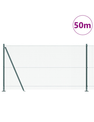 Palo della recinzione Verde 50 x 1,2 m (rete 16 x 16 mm)