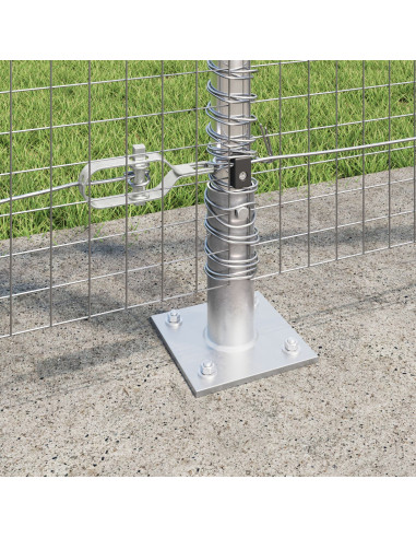 Palo della recinzione Argento 25 x 1,2 m (rete 25 x 25 mm)