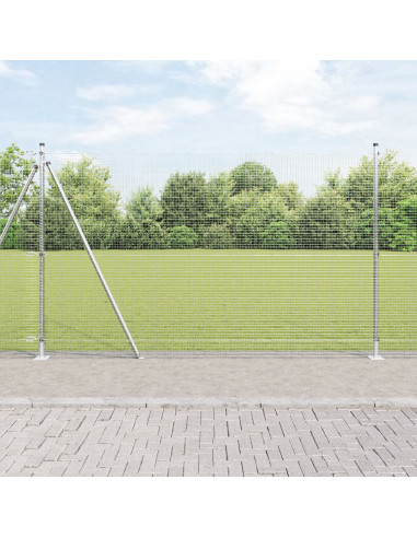 Palo della recinzione Argento 25 x 1,5 m (19 x 19 mm rete)