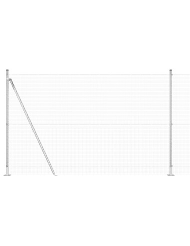 Palo della recinzione Argento 50 x 1,4 m (rete 19 x 19 mm)