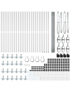 Palo della recinzione Argento 50 x 1,5 m (maglia 12 x 12 mm) 2