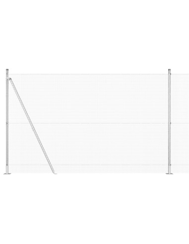 Palo della recinzione Argento 50 x 1,5 m (maglia 12 x 12 mm)