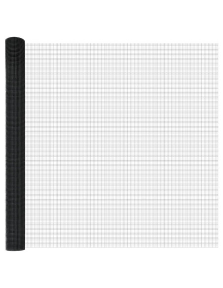 Set di Paletti  Set di 2 Grigio Acciaio Verniciato a Polvere, PVC