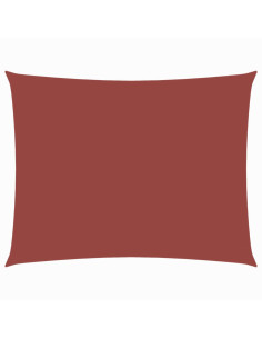 Parasole a Vela Tessuto Oxford Rettangolare 2,5x4,5m Terracotta