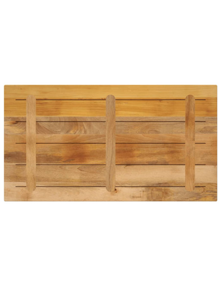 Piano per Tavolo 110x70x2,5 cm Rettangolare Legno Mango Grezzo