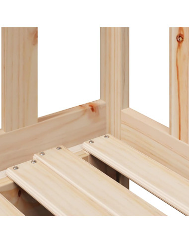 Dormeuse con Letto Estraibile e Cassetti 90x190cm Massello Pino