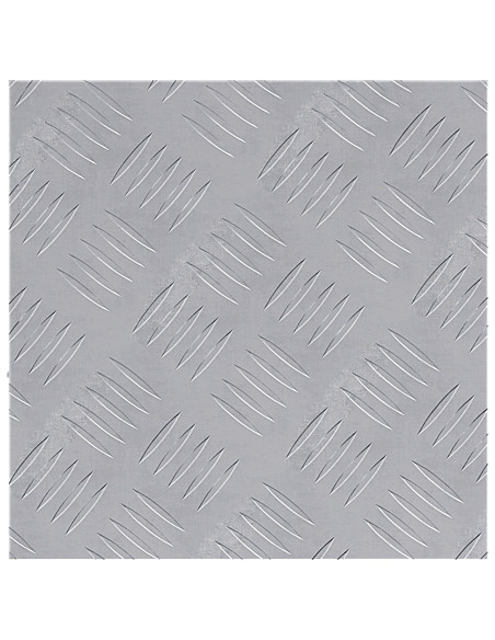 Gradini per Scale Quadrato 4 pcs Argento 30 x 30 cm Alluminio