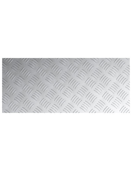 Piastre in Alluminio a Rombo 2 pezzi Antiscivolo 70x30 cm