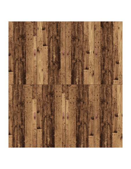 Struttura letto con contenitore in legno vecchio 200x200 cm