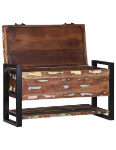 Scatola di Stoccaggio Multicolore Legno massello di recupero