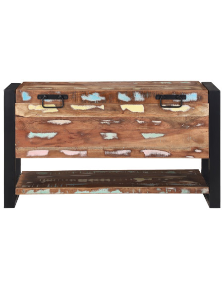 Scatola di Stoccaggio Multicolore Legno massello di recupero