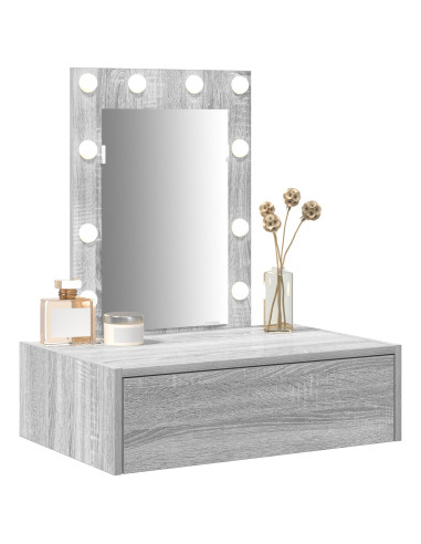 Tavolo da Trucco Grigio 60 x 40 x 70 cm Legno multistrato