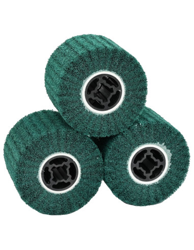 Rulli Abrasivi 3 pcs Verde 12 x 12 x 10 cm Fibre sintetiche