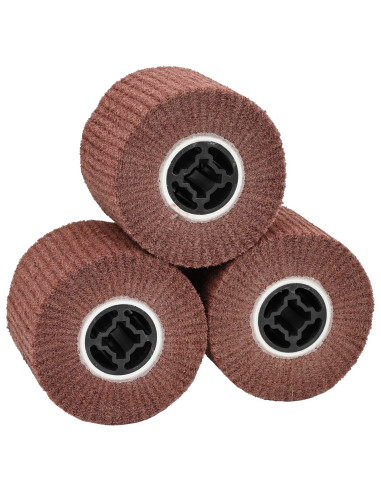 Rulli Abrasivi 3 pcs Marrone 12 x 12 x 10 cm Fibre sintetiche