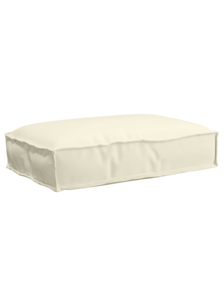 Cuscino per pallet  Crema Poliestere 60 x 40 x 8 cm Leggero