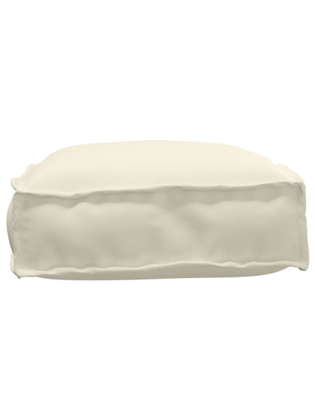 Cuscino per pallet  Crema Poliestere 60 x 40 x 8 cm Leggero