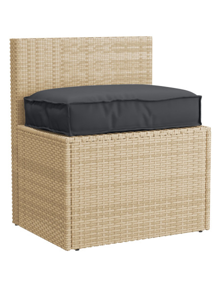 Cuscino per pallet  Nero Poliestere 60 x 40 x 8 cm