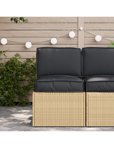 Cuscino per pallet  Nero Poliestere 60 x 40 x 8 cm