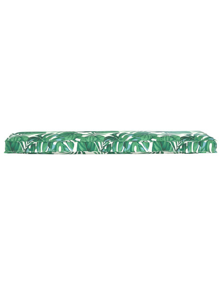Cuscino per Pallet  Motivo a Foglia Poliestere 140 cm x 40 cm x 8 cm